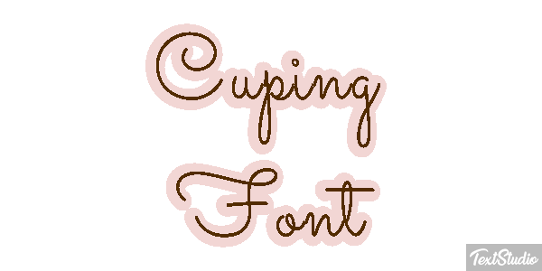 Cuping Font Text effect