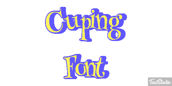 Cuping Font Text effect