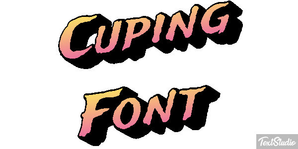 Cuping Font Text effect