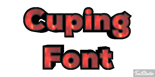 Cuping Font Text effect