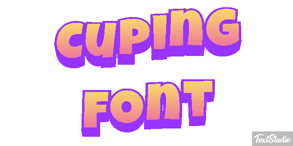 Cuping Font Text effect