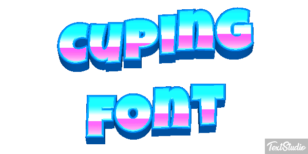 Cuping Font Text effect