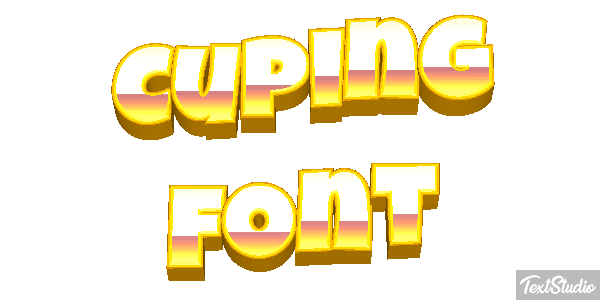 Cuping Font Text effect