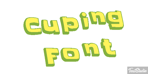 Cuping Font Text effect