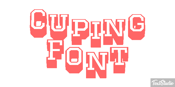 Cuping Font Text effect