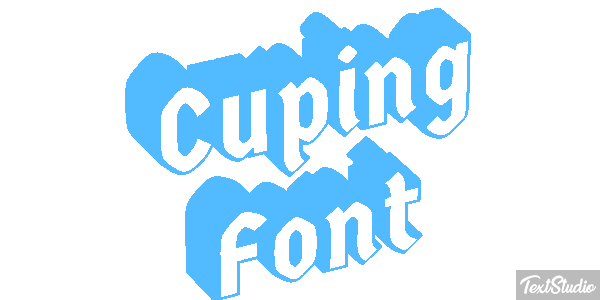 Cuping Font Text effect