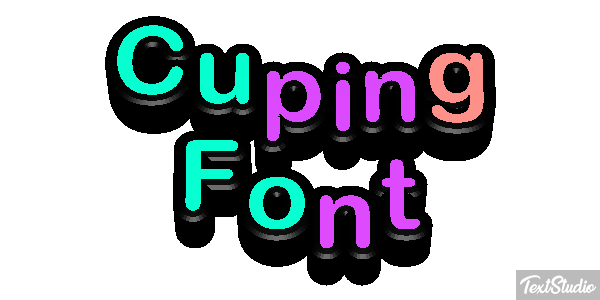 Cuping Font Text effect