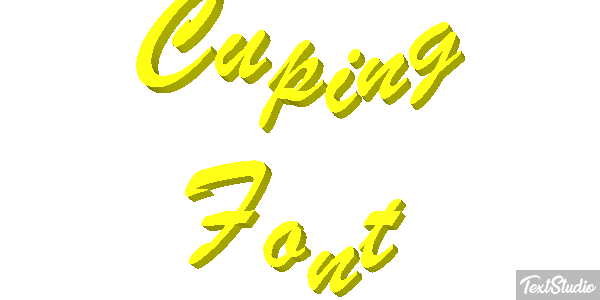 Cuping Font Text effect
