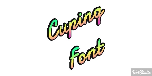 Cuping Font Text effect