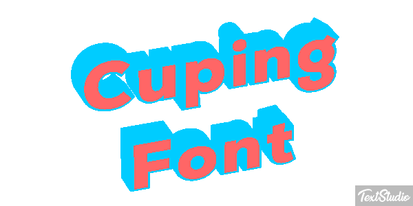 Cuping Font Text effect