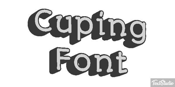 Cuping Font Text effect