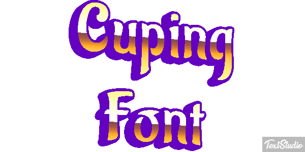 Cuping Font Text effect