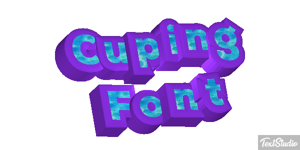 Cuping Font Text effect