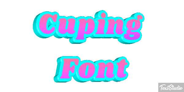 Cuping Font Text effect