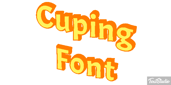 Cuping Font Text effect