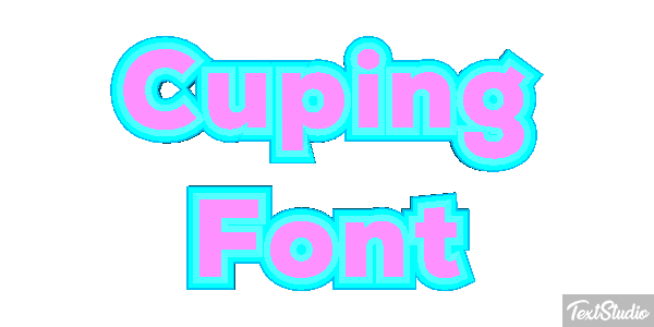 Cuping Font Text effect