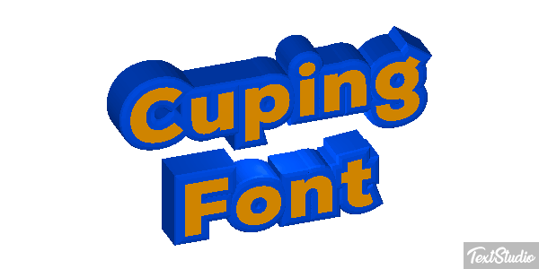 Cuping Font Text effect
