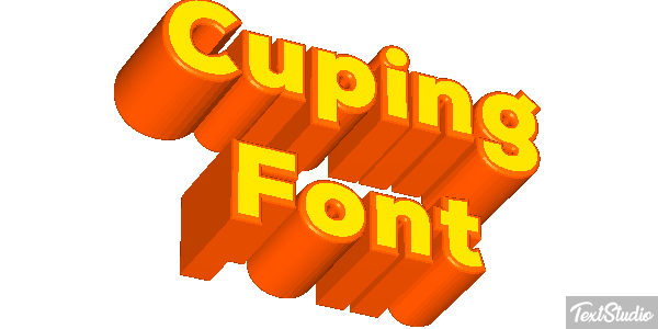 Cuping Font Text effect