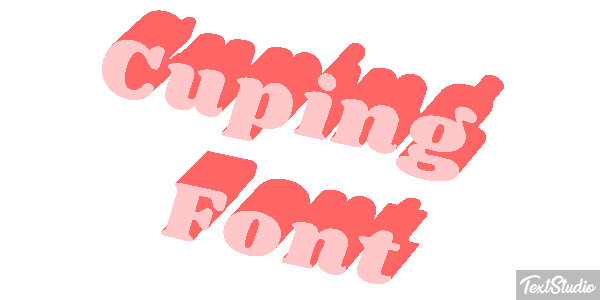 Cuping Font Text effect