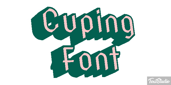 Cuping Font Text effect