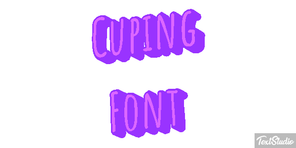 Cuping Font Text effect