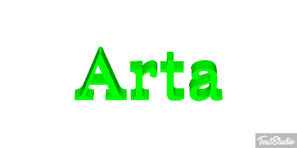 Artà Text effect