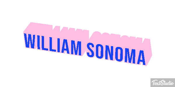 William Sonoma Efeito do texto