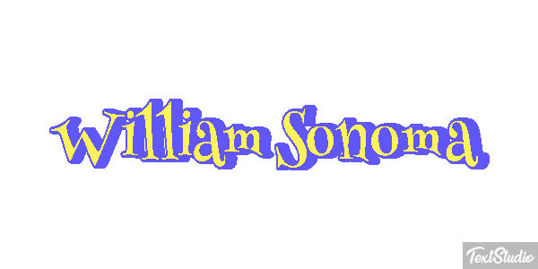 William Sonoma Efeito do texto