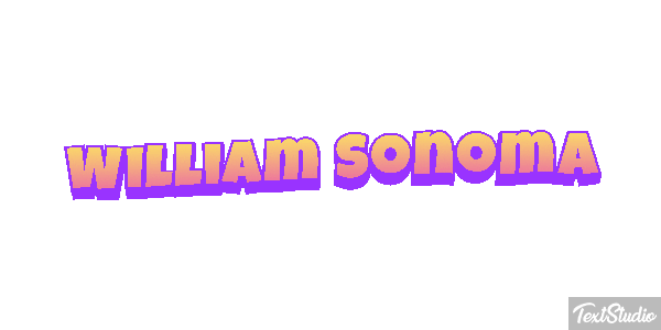 William Sonoma Efeito do texto