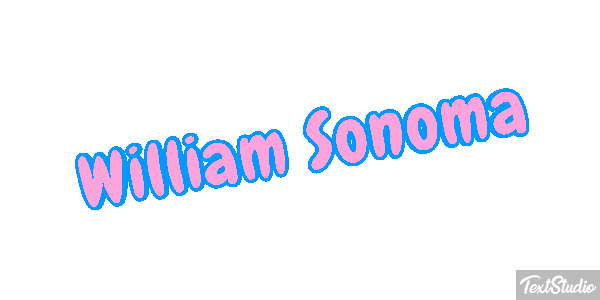 William Sonoma Efeito do texto