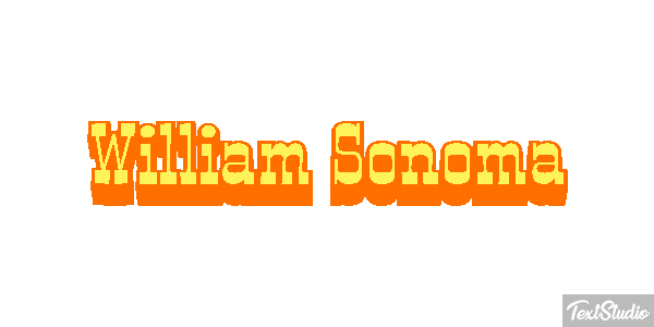 William Sonoma Efeito do texto