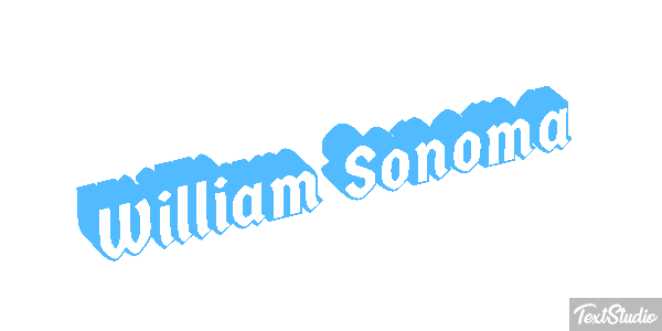 William Sonoma Efeito do texto