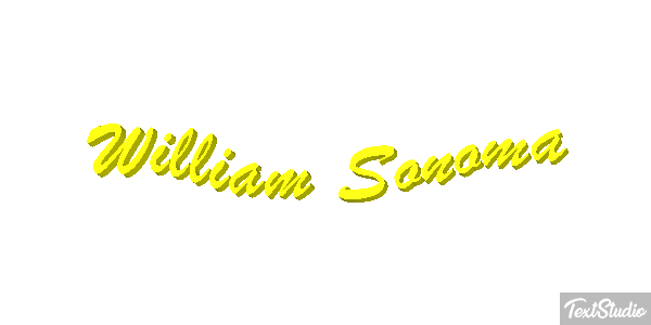 William Sonoma Efeito do texto