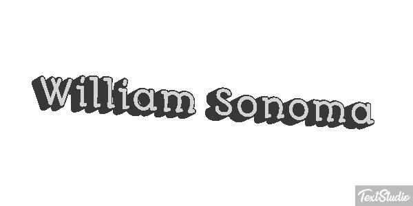 William Sonoma Efeito do texto