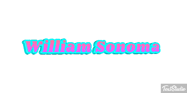 William Sonoma Efeito do texto
