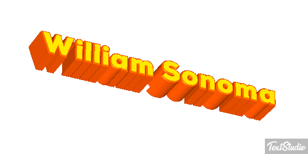 William Sonoma Efeito do texto