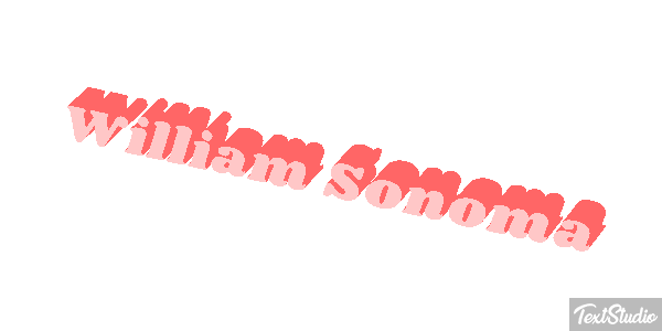 William Sonoma Efeito do texto