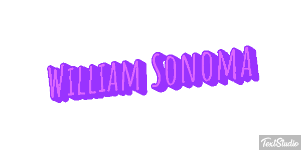 William Sonoma Efeito do texto