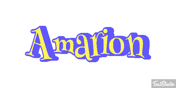 Amarion Text effect