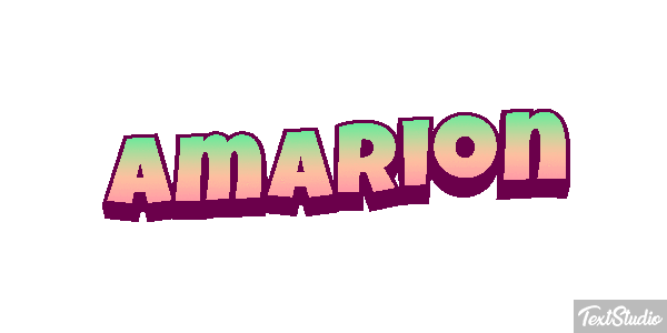 Amarion Text effect