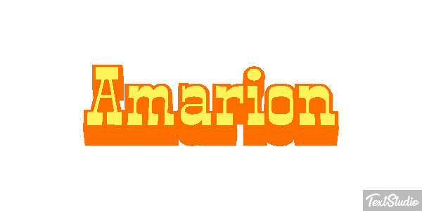 Amarion Text effect