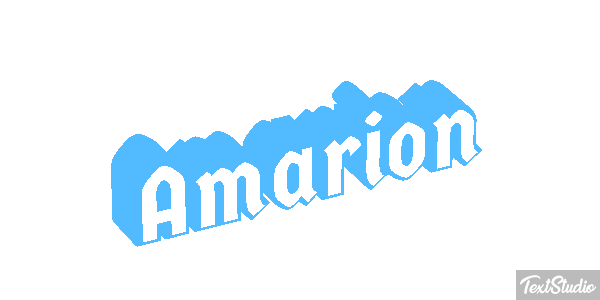 Amarion Text effect