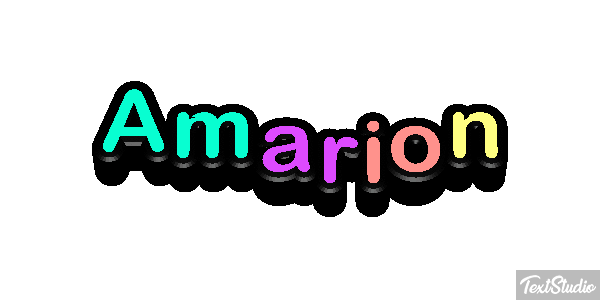 Amarion Text effect