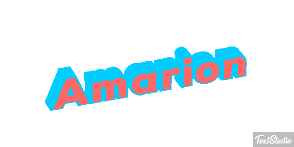 Amarion Text effect