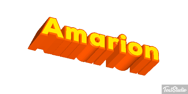 Amarion Text effect
