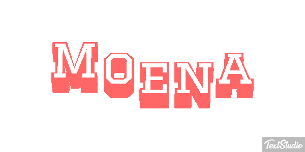 Moena Tekst effect