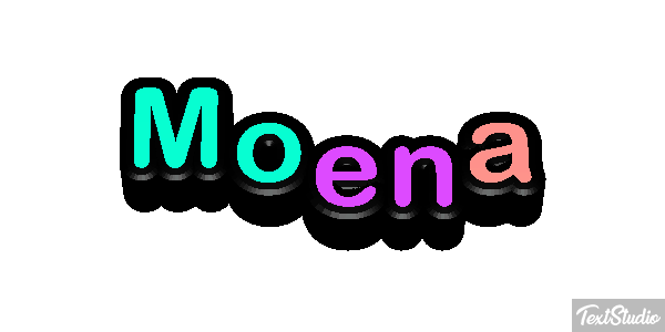 Moena Tekst effect