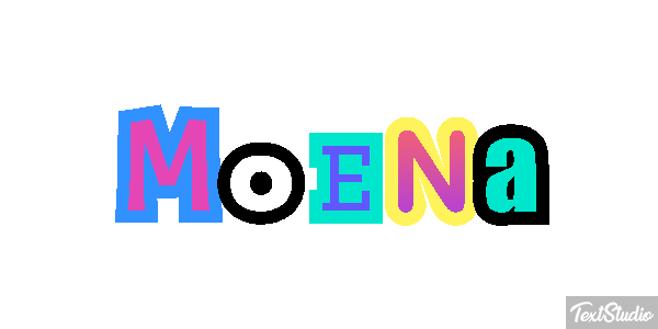 Moena Tekst effect
