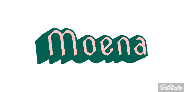 Moena Tekst effect