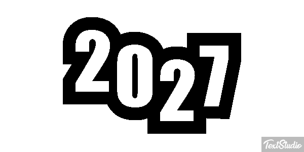2027 Text effect